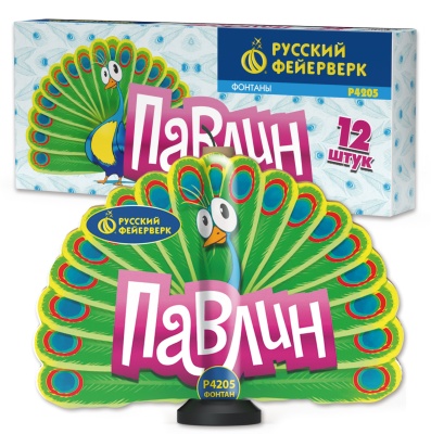 Павлин F Пиротехнический фонтан купить в Подольске | podolsk.salutsklad.ru