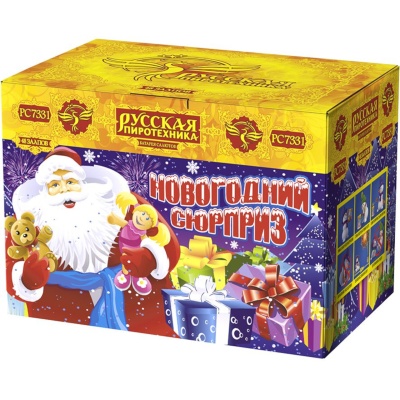 Новогодний сюрприз New Батарея салютов купить в Подольске | podolsk.salutsklad.ru