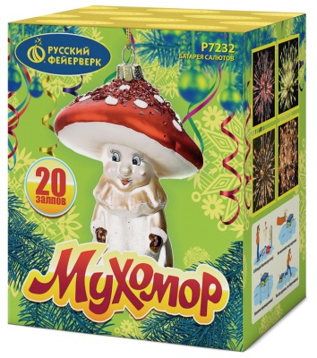 Мухомор Батарея салютов купить в Подольске | podolsk.salutsklad.ru